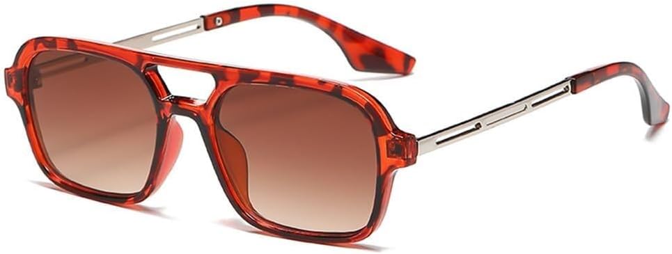 

Женские солнцезащитные очки конфетного цвета с двойной перемычкой, мужские градиентные, с защитой от УФ-излучения UV400, для занятий спортом на открытом воздухе, бега и езды на велосипеде LXLHWN, Hawksbill Brown