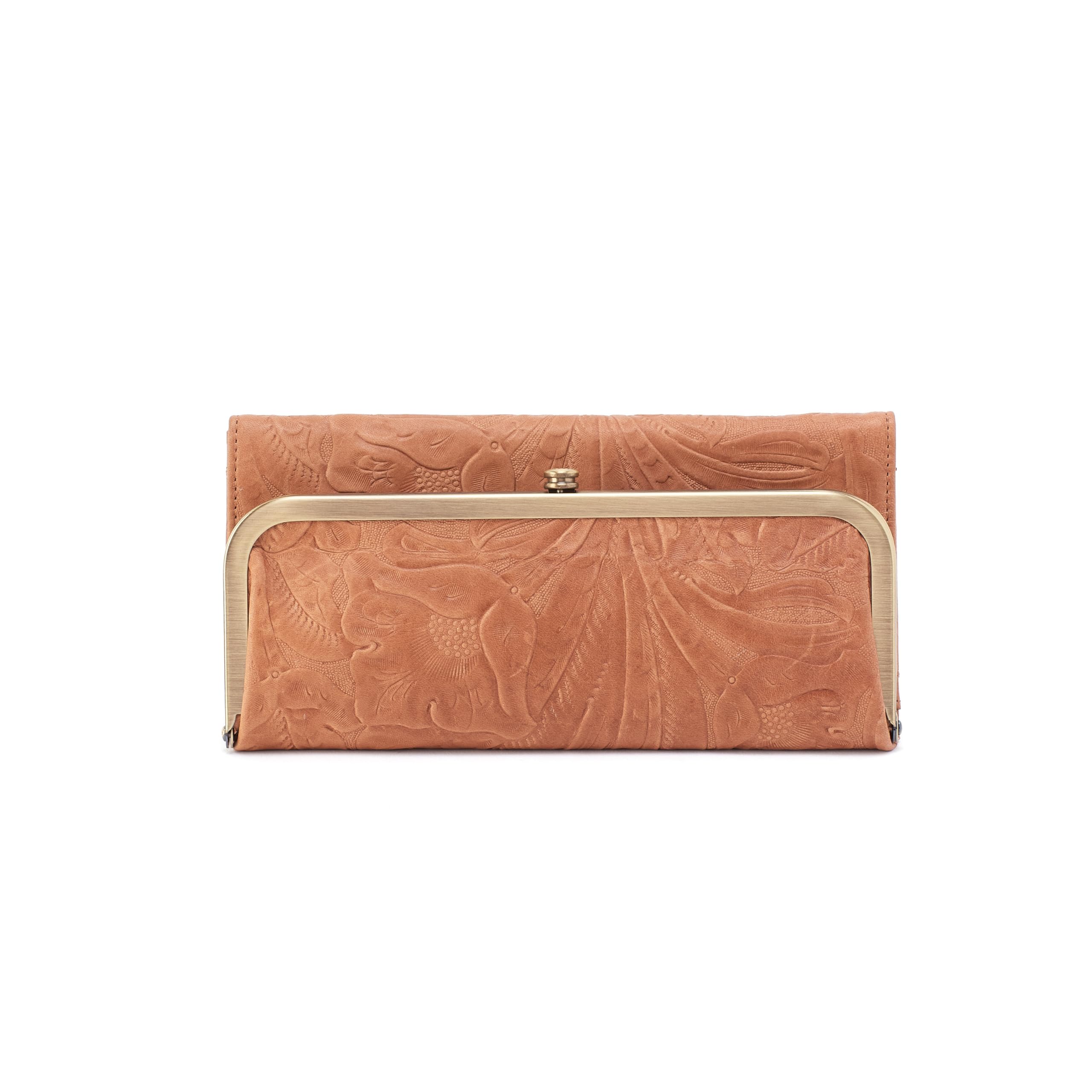 

Кошелек HOBO Rachel Continental Wallet, цвет Saddle Tooled Emboss