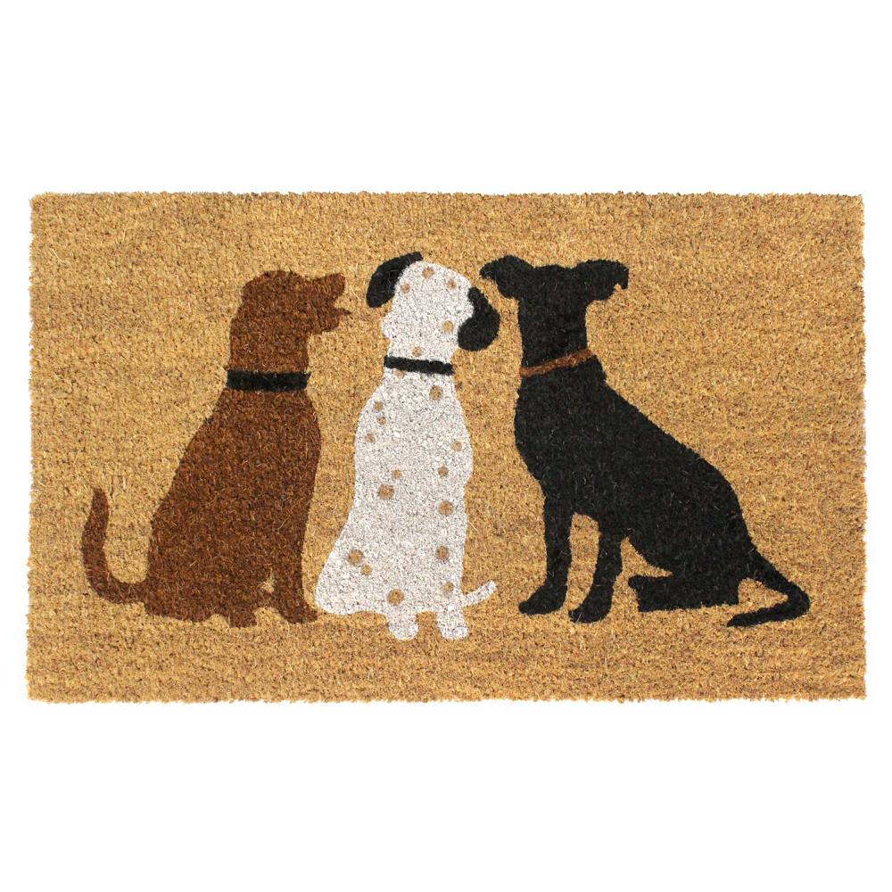 

Ковер Smith Dogs Коврик для двери — 18 x 30 дюймов RugSmith, белый