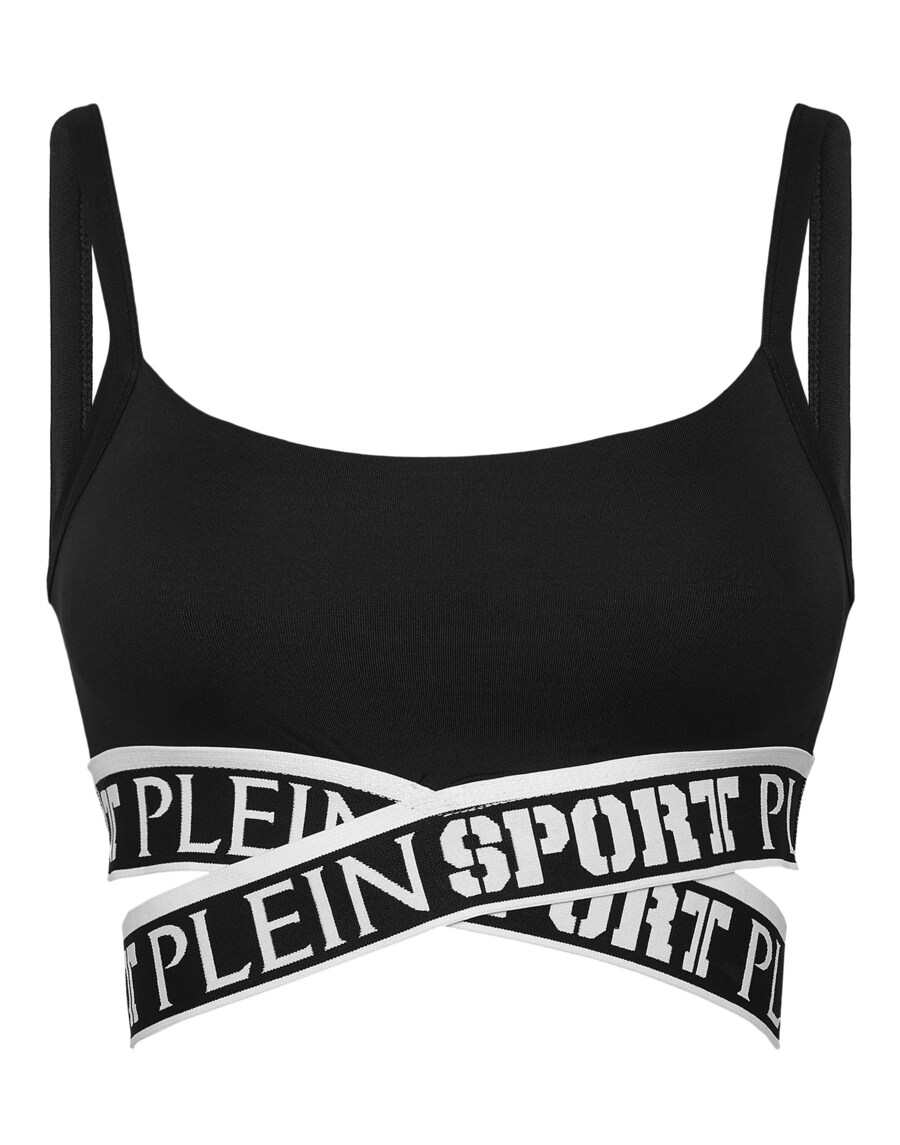 

Бюстгальтер майка Plein Sport T-shirt Bra, черный