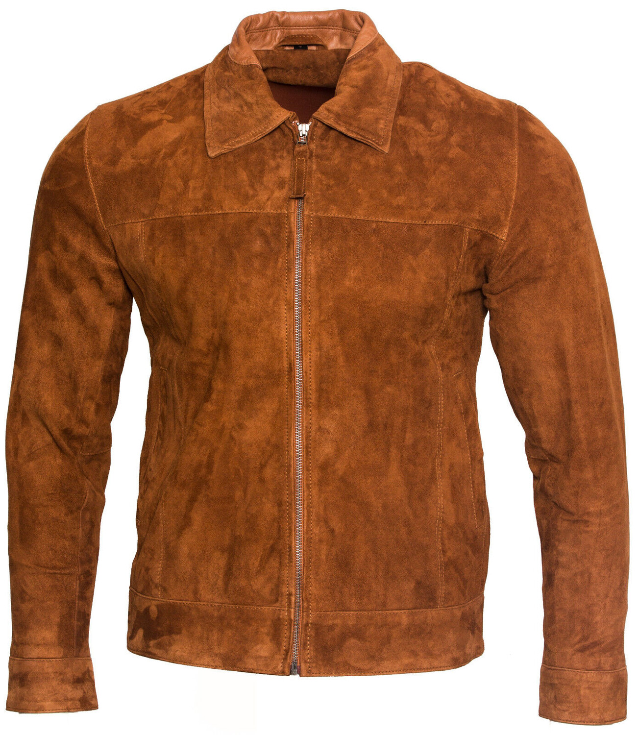 

Байкерская куртка в стиле ретро из козьей замши Infinity Leather, коричневый