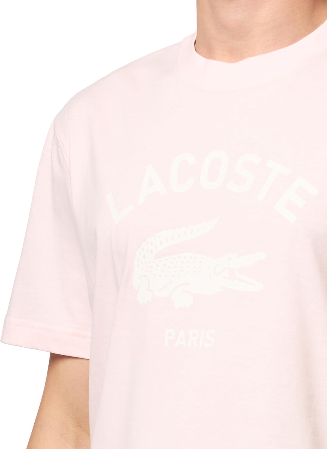 Футболка Lacoste, мужская, с круглым вырезом и графическим принтом — фото 3
