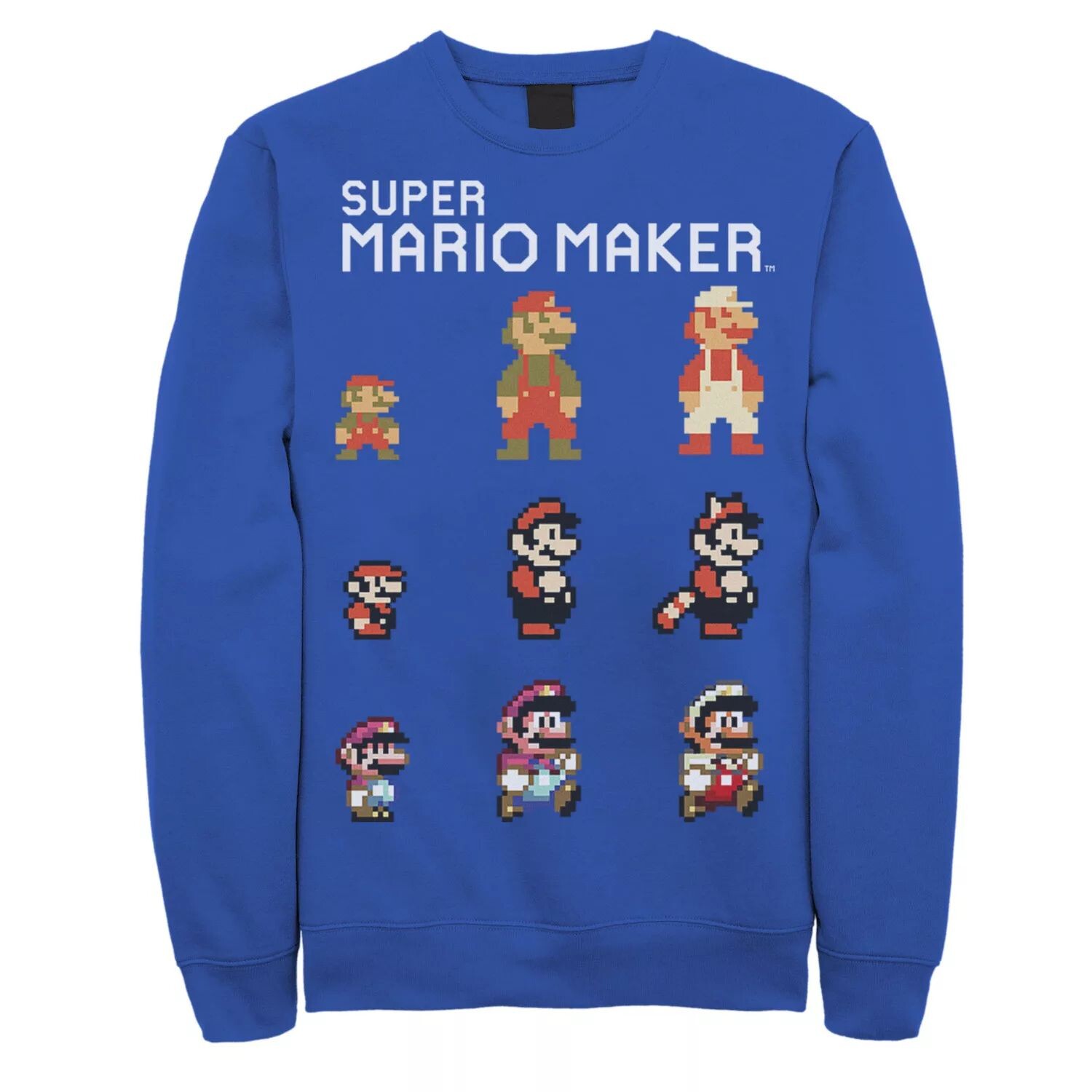 

Мужской свитшот Nintendo Mario Character Evolution Licensed Character
