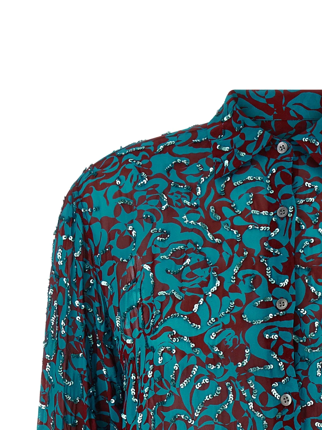 Рубашка 'Clavelly' DRIES VAN NOTEN, голубой — фото 3