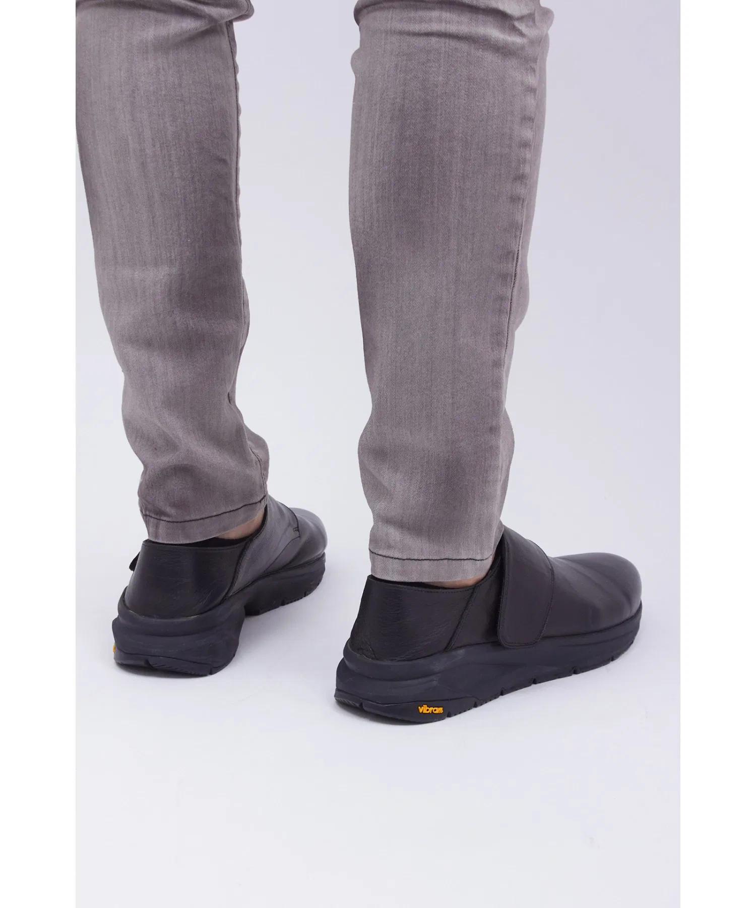 Мужские слипоны из мягкой кожи TORNADO MART Vibram чёрные — фото 2