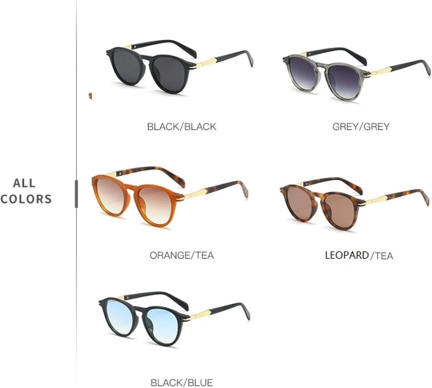 

Солнцезащитные очки с защитой UV400 | Овальная оправа, цветные линзы | Для женщин и мужчин, для занятий спортом на открытом воздухе и вождения DSVIGF, Leopard