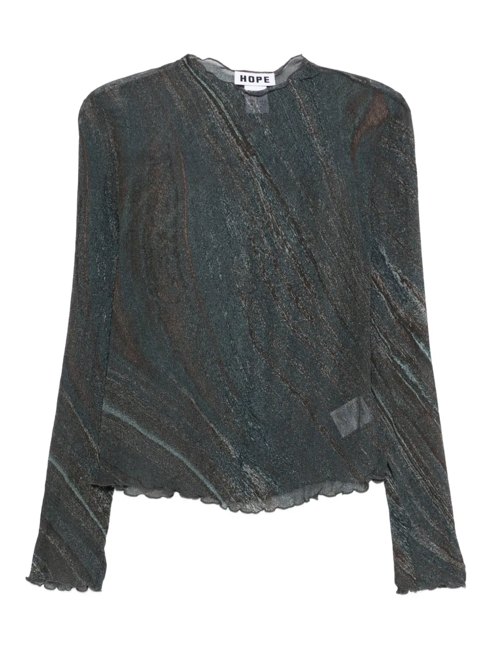 

Топ с абстрактным принтом Hope, синий