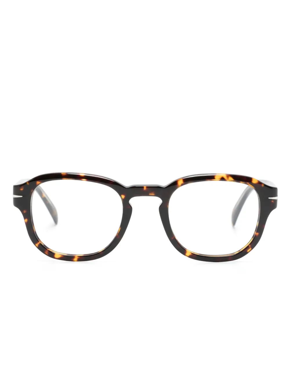 

Очки в круглой оправе черепаховой расцветки Eyewear by David Beckham, коричневый
