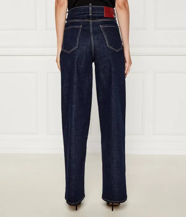 Джинсы путешественника flare fit Dsquared2, темно-синий — фото 3