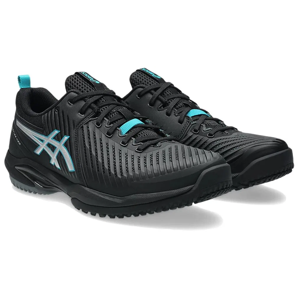Кроссовки теннисные ASICS Black Silver — фото 4
