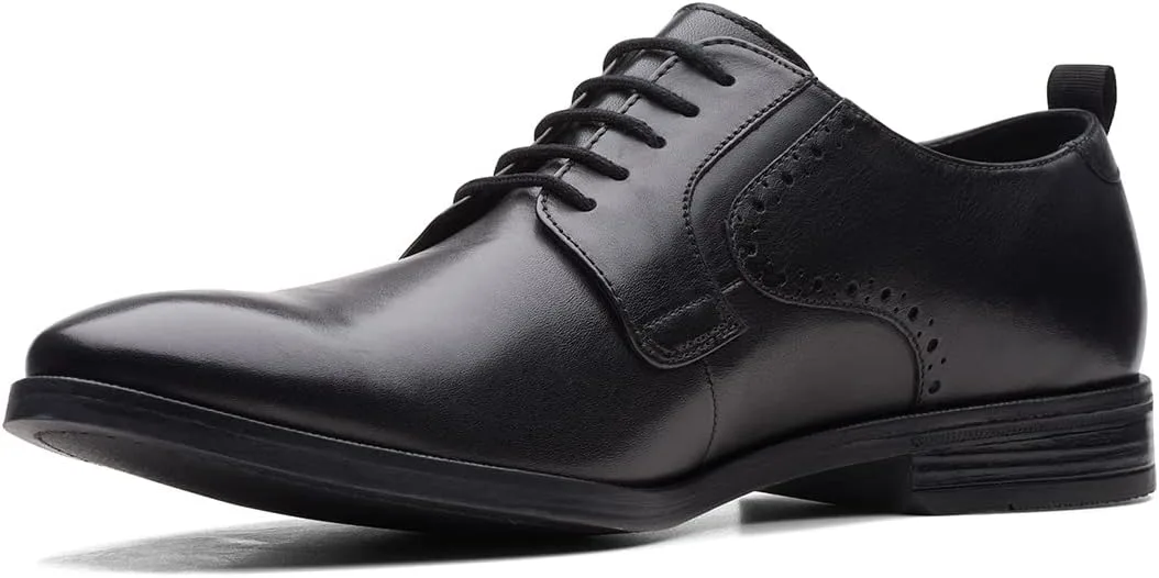 Мужские кожаные туфли Clarks Stanford Lace Clarks Cycle Systems, черный — фото 4