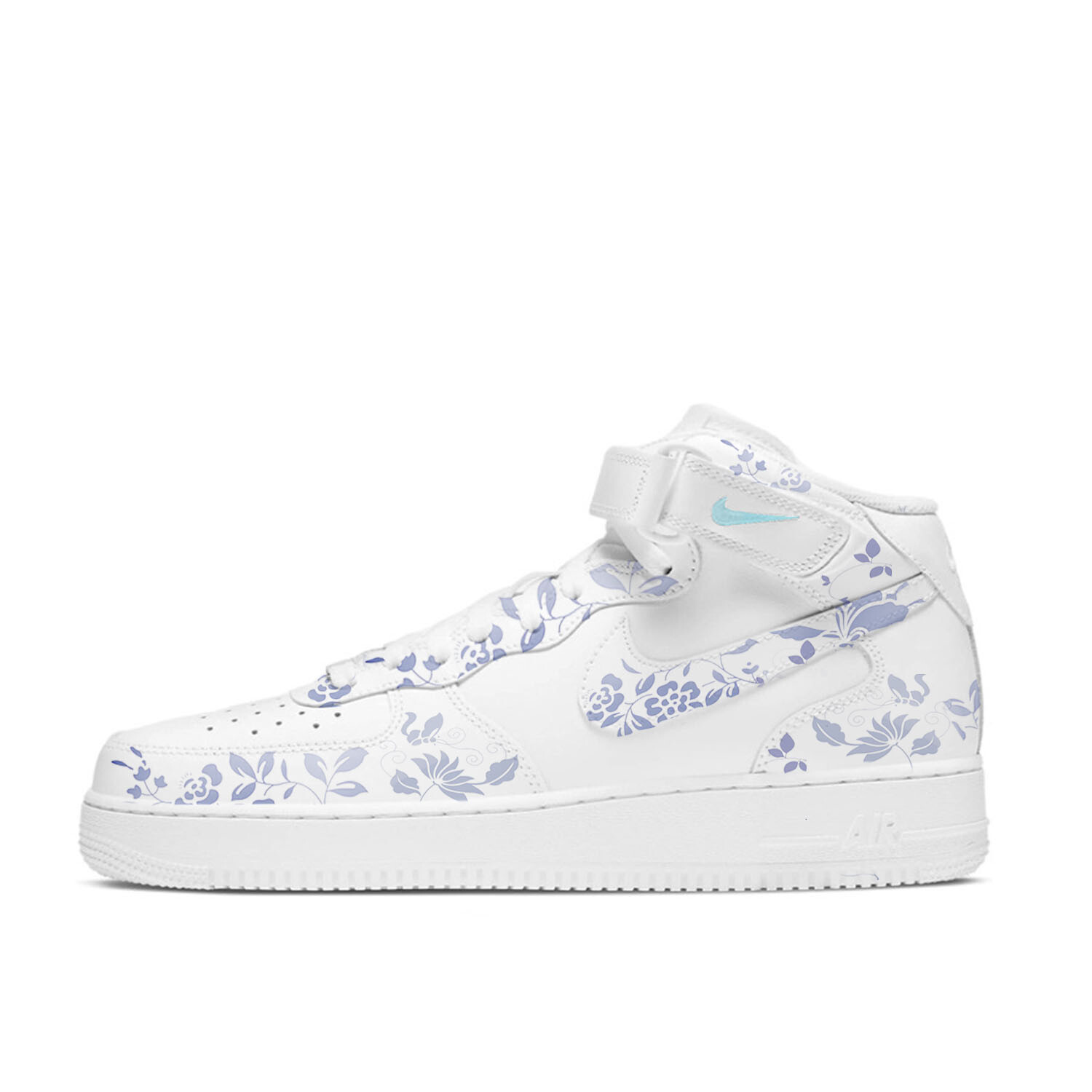 

Кроссовки Nike Air Force 1 Skateboarding Shoes Women's Mid-top White, белый