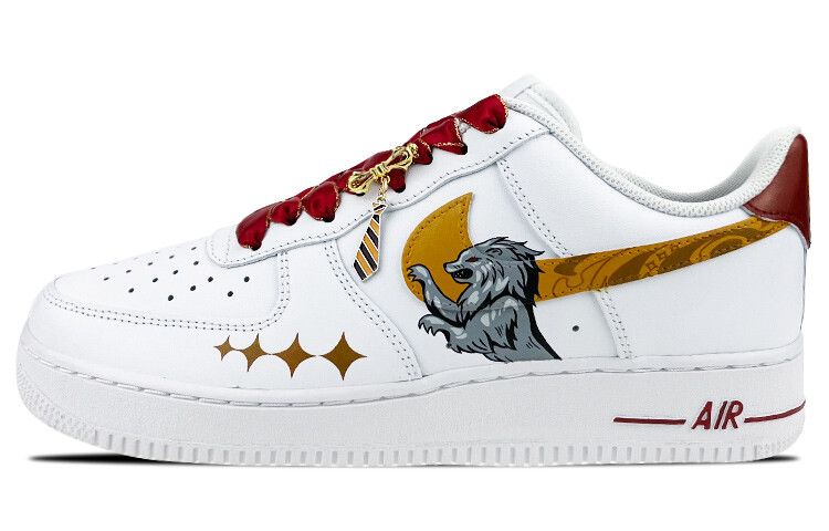 

Кроссовки Nike Air Force 1 Skateboard Shoes Men Low-Top White Red