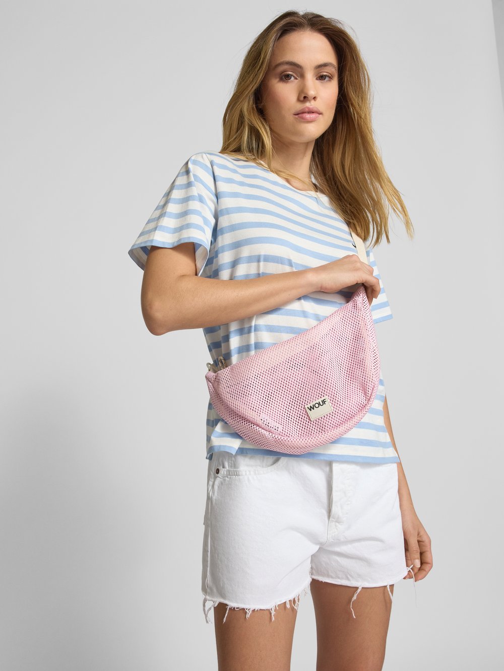 

Сумочка с перфорированным узором модель 'Blush' WOUF, розовый