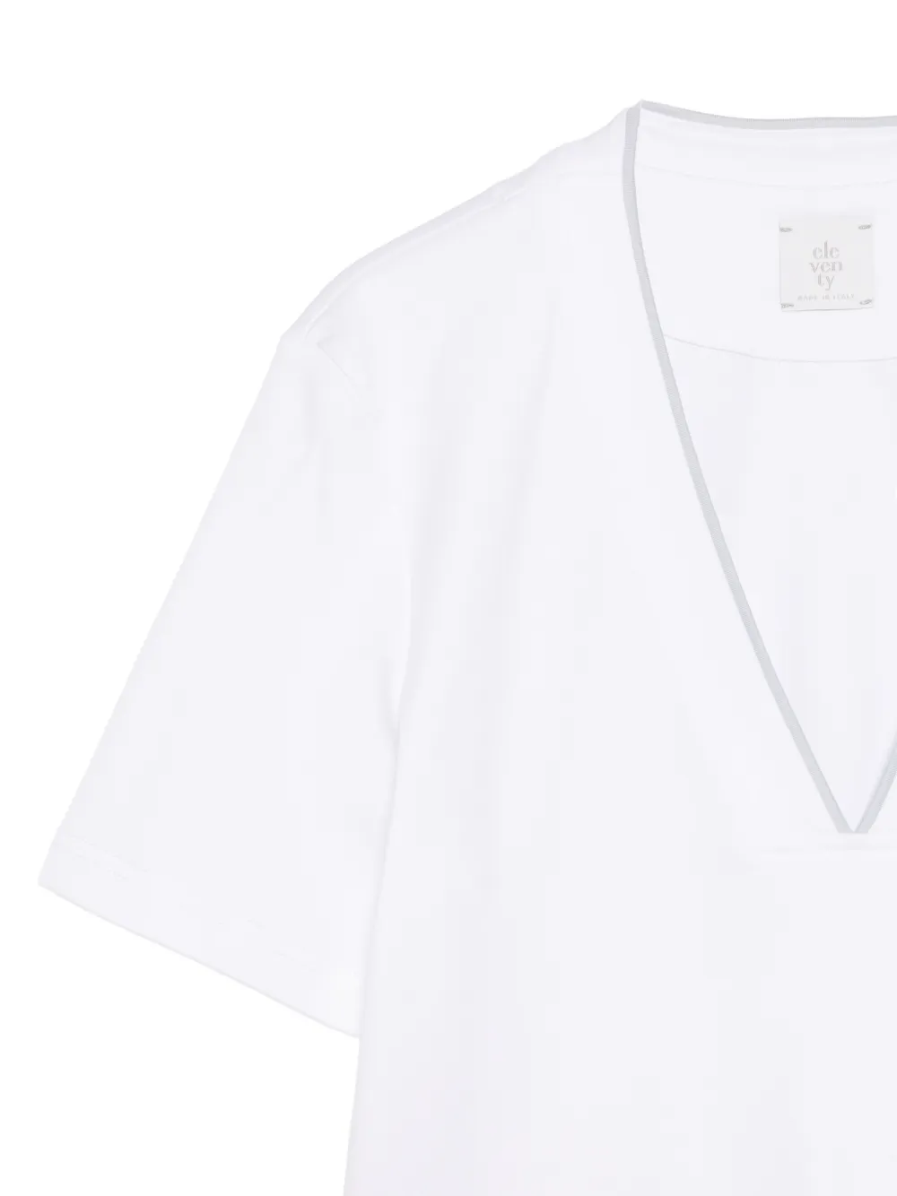 

Футболка с V-образным вырезом Eleventy, белый