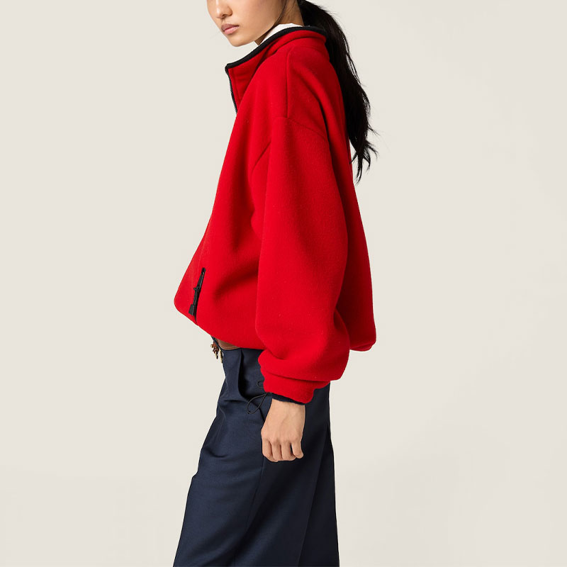 Куртка MIU MIU SS26, красный — фото 4