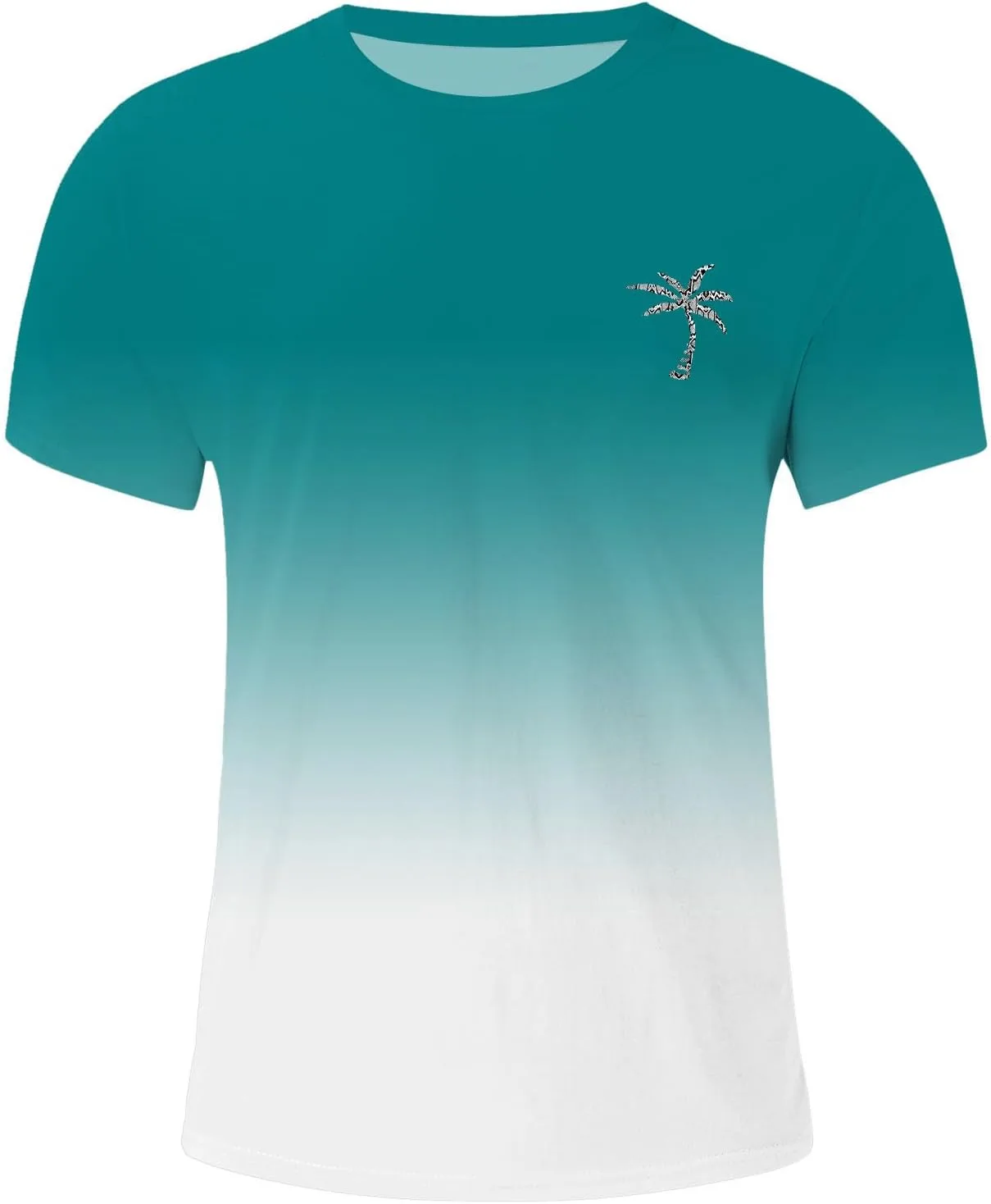 

Футболка мужская Casual с принтом, круглый вырез, короткий рукав, Slim Fit