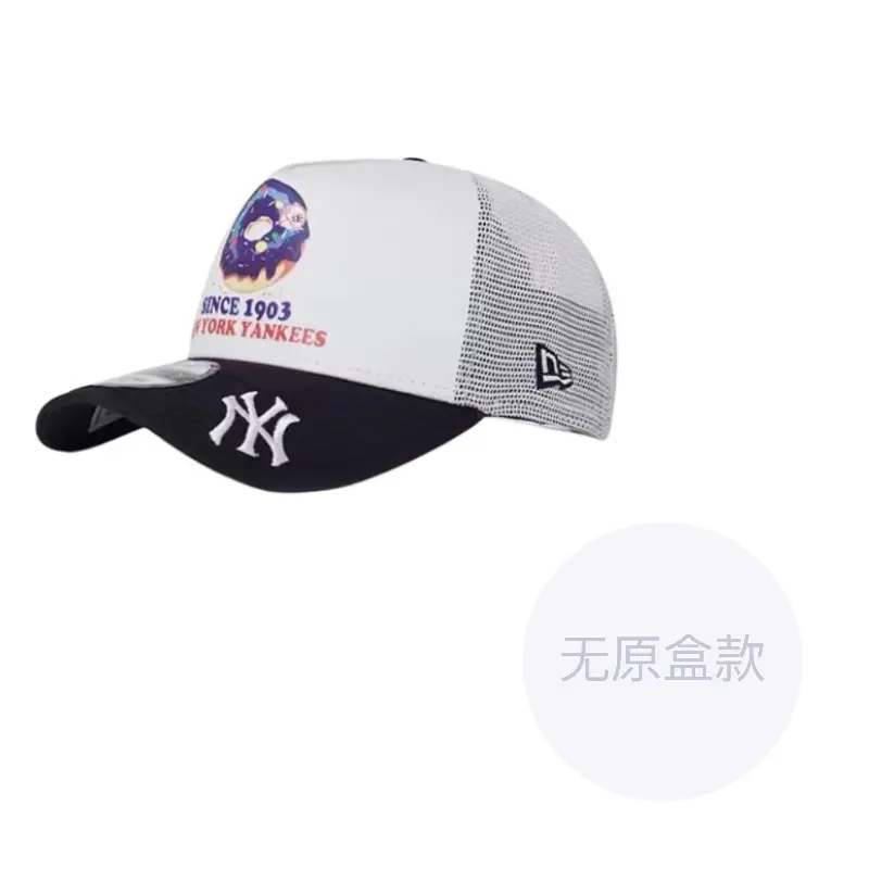 

New Era Хлопковая бейсболка унисекс белая, White/New York Yankees