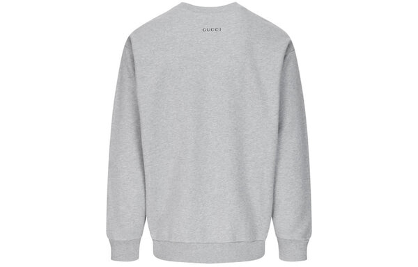 Толстовка x disney crossover donald duck cartoon printing round neck pullover gray Gucci, серый — фото 2