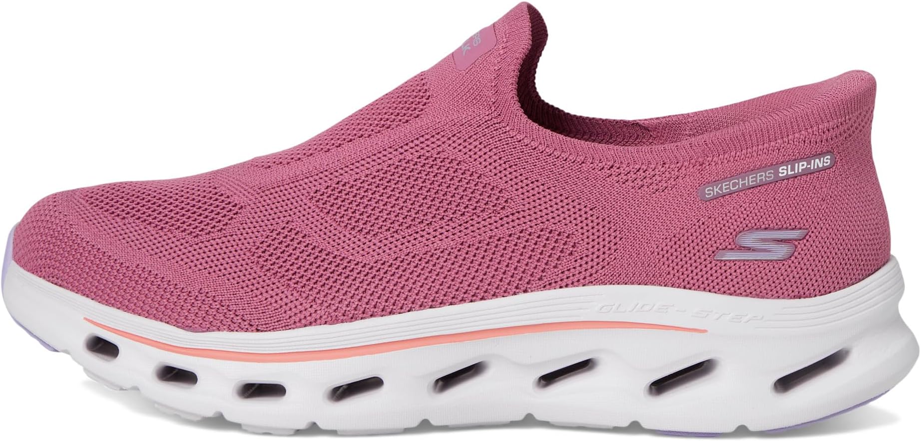 Кроссовки SKECHERS Performance Go Walk Glide Step 2.0 Annette Hands Free Slip-Ins, цвет Mauve/Multi — фото 4