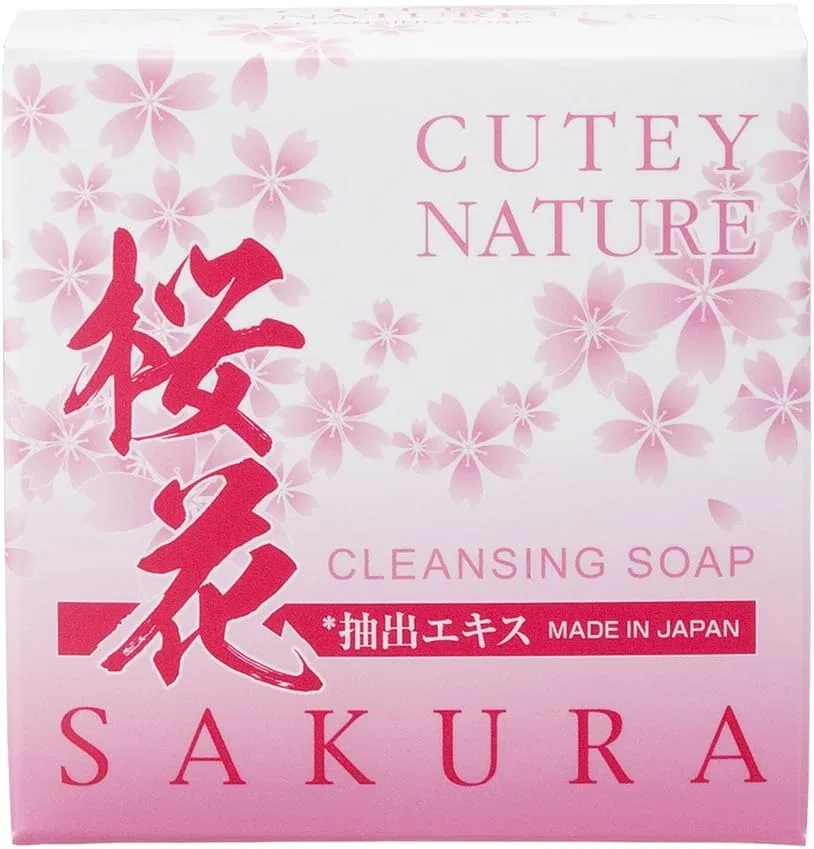 Мыло для лица Cutie Naturre Transparent с ароматом сакуры, Kurashi to Kenko-sha, 80 г