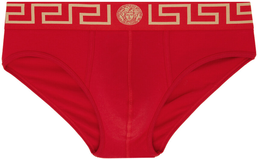 

Красные трусы Greca Border Versace Underwear