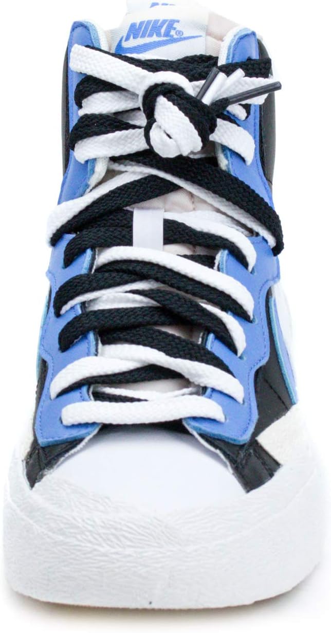 Кроссовки Sacai Blazer Mid by Nike - Black, White, University Blue, Sail, Black/White-University Blue — фото 3