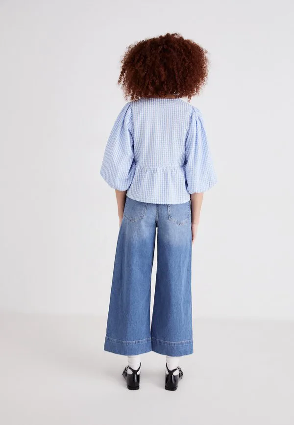 Широкие штанины, драпированные штанины Gap, Dark Indigo — фото 3