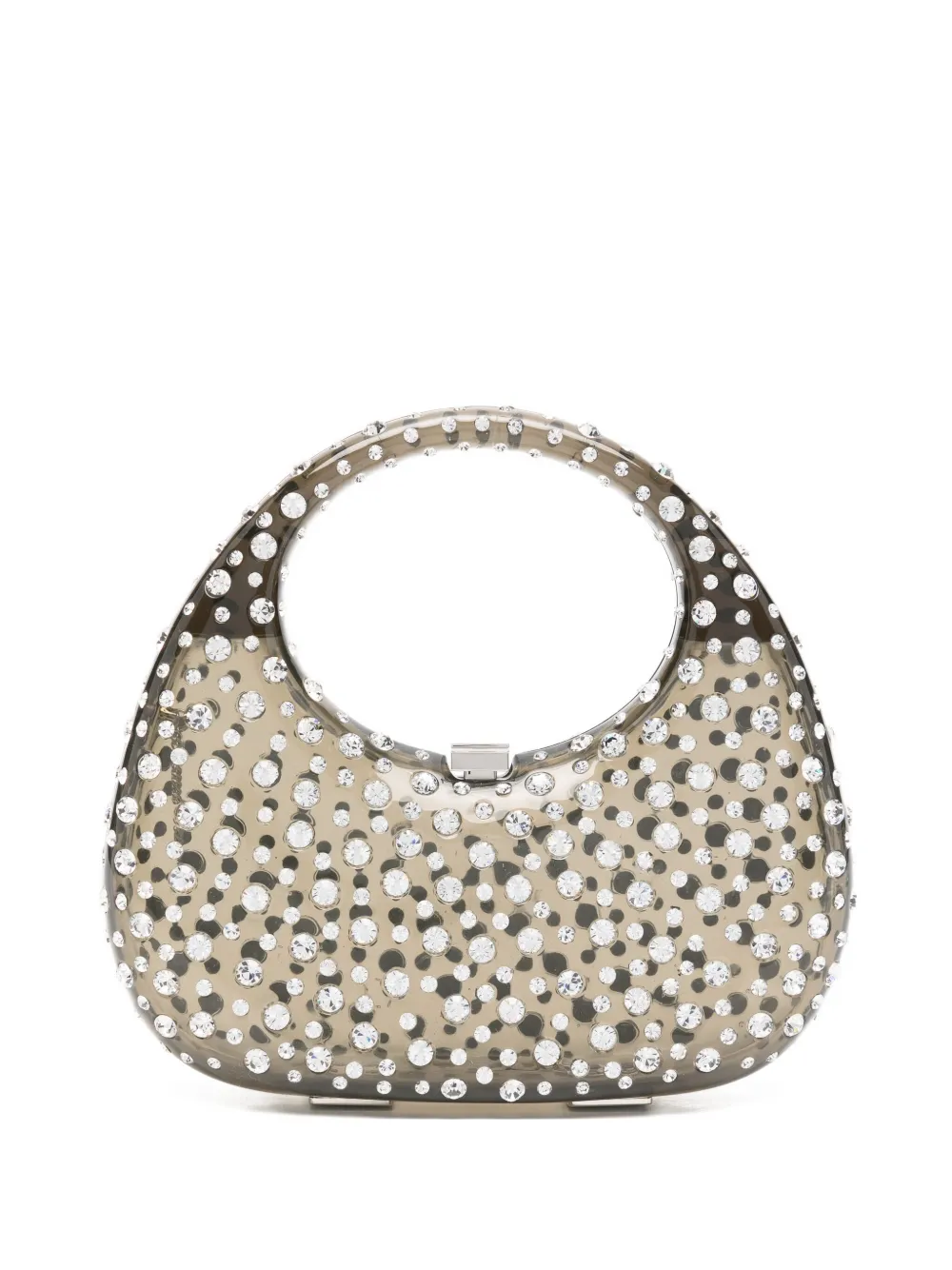 

Клатч с ручкой, украшенный кристаллами L'Alingi, черный