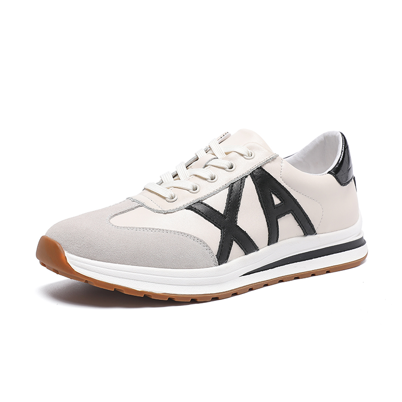 

Износостойкие дышащие низкие мужские кроссовки для скейтбординга Boogie Bear, White Black