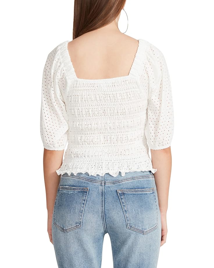 

Топ Steve Madden Smock It My Way Top, белый