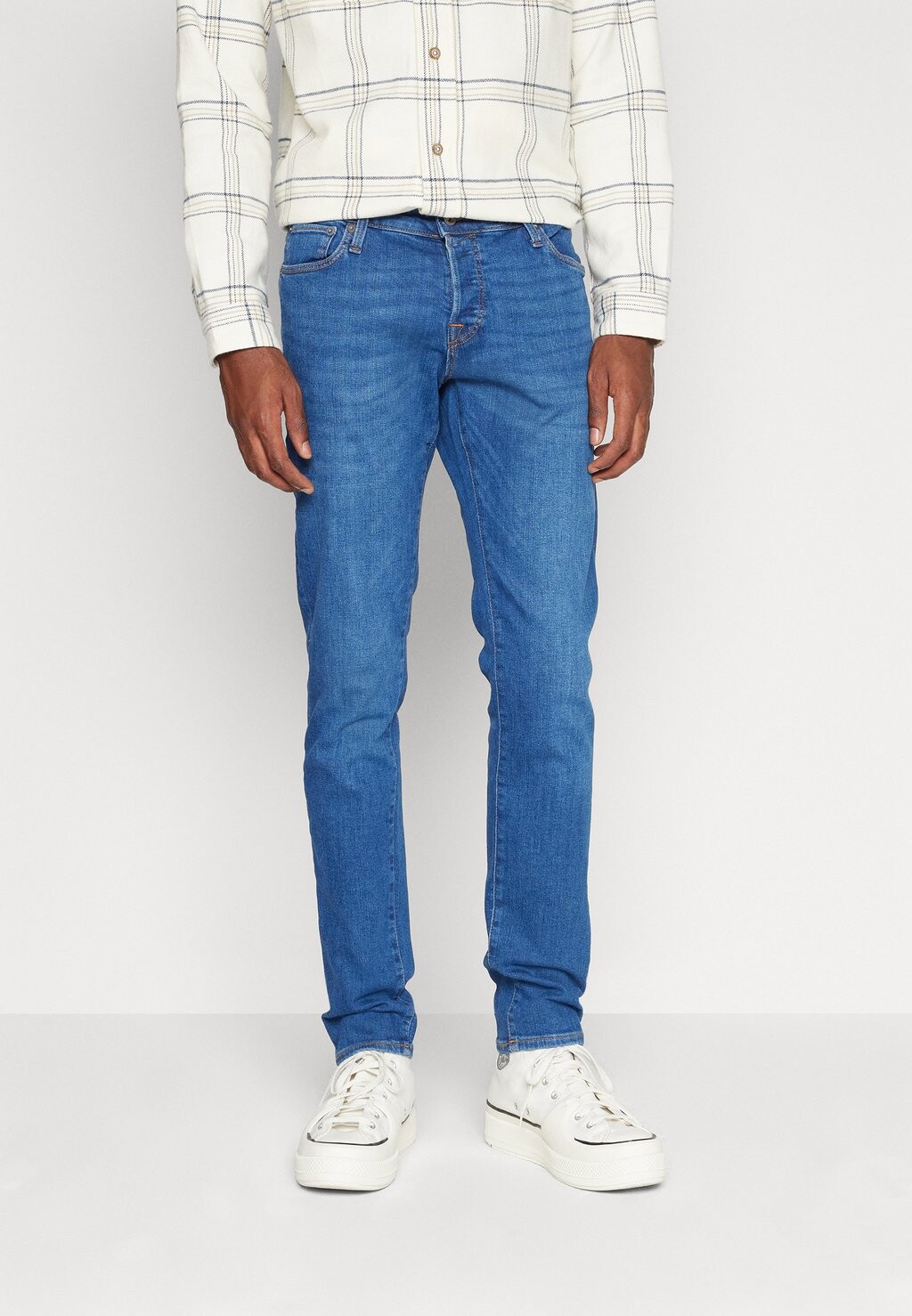 

Джинсы приталенного кроя JJIGLENN JJICON Jack & Jones, синий деним
