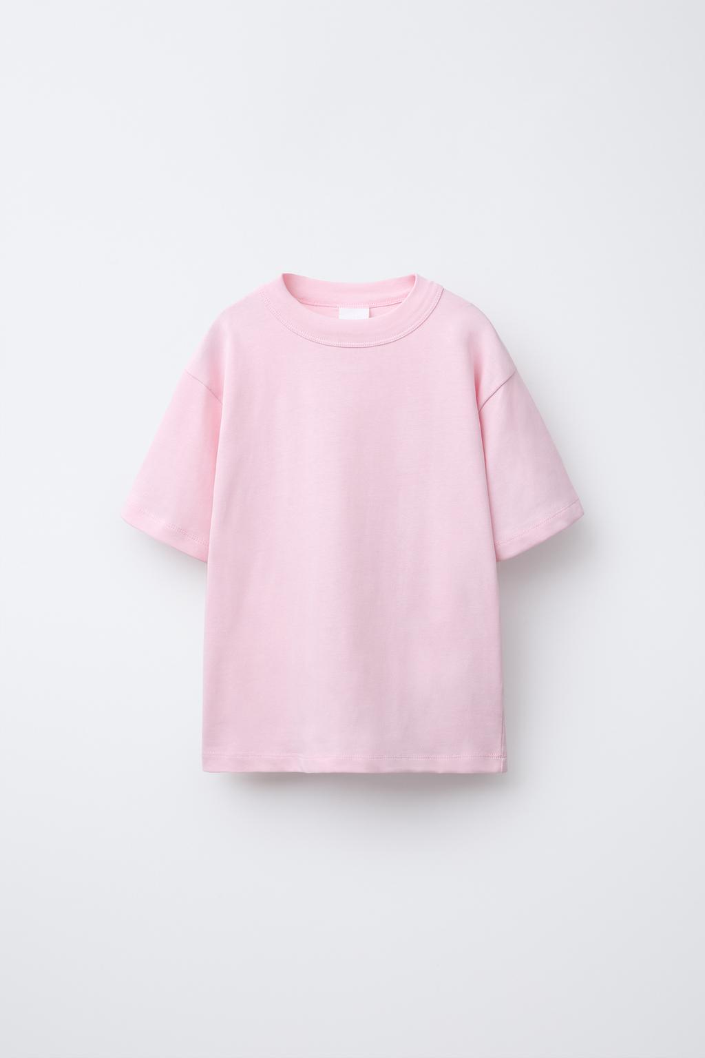 

Простая футболка с этикеткой ZARA, розовый