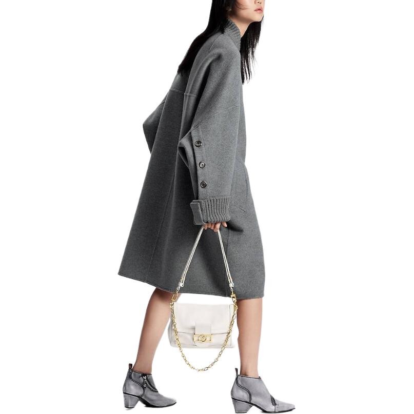 Пальто женское серое Louis Vuitton — фото 3