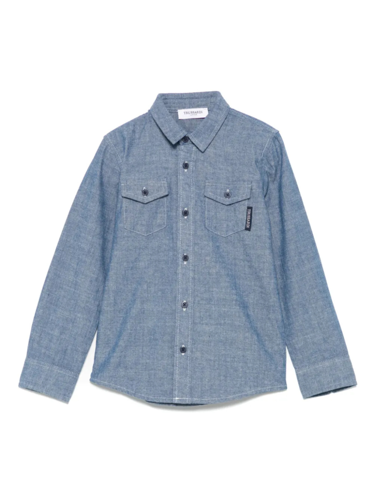

TRUSSARDI JUNIOR рубашка с логотипом, синий