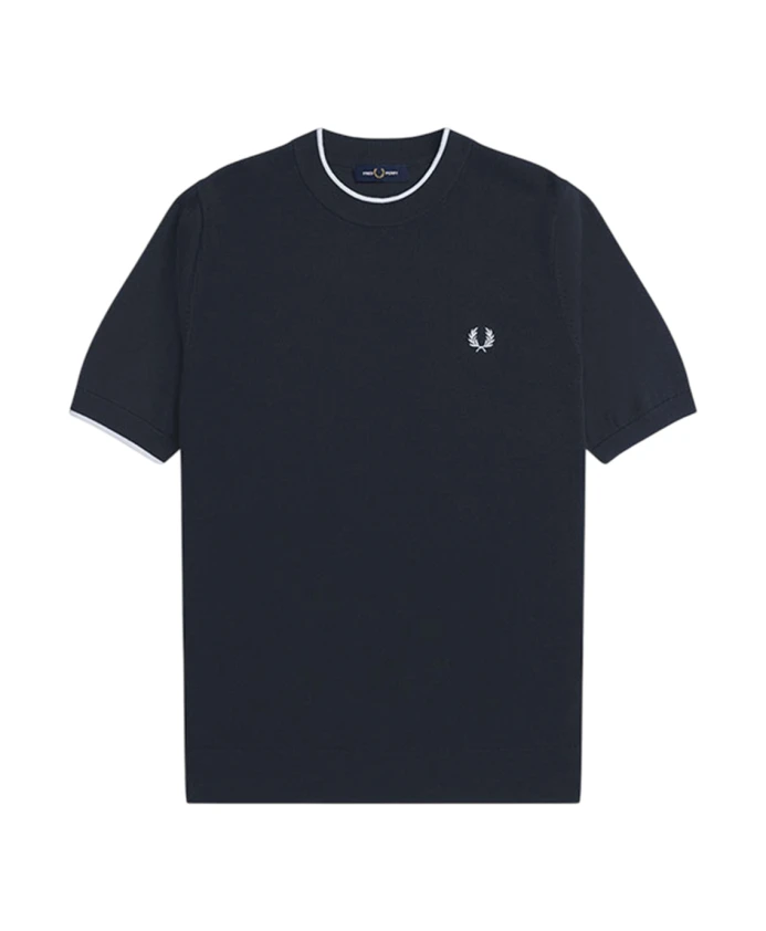 

Классическая футболка с вышитым лавровым венком Fred Perry, синий