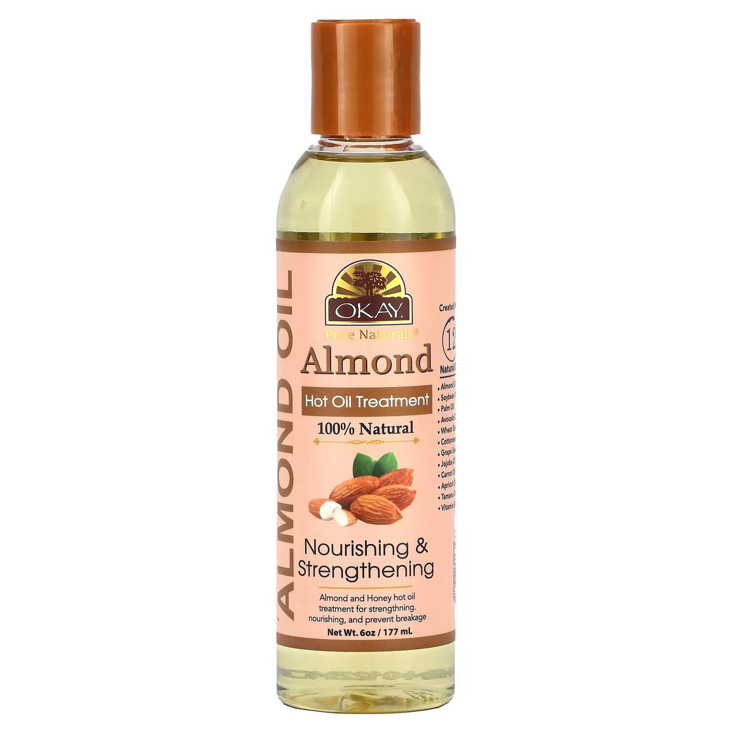 

Миндальное масло Okay Pure Naturals Hot Oil Treatment, 177 мл