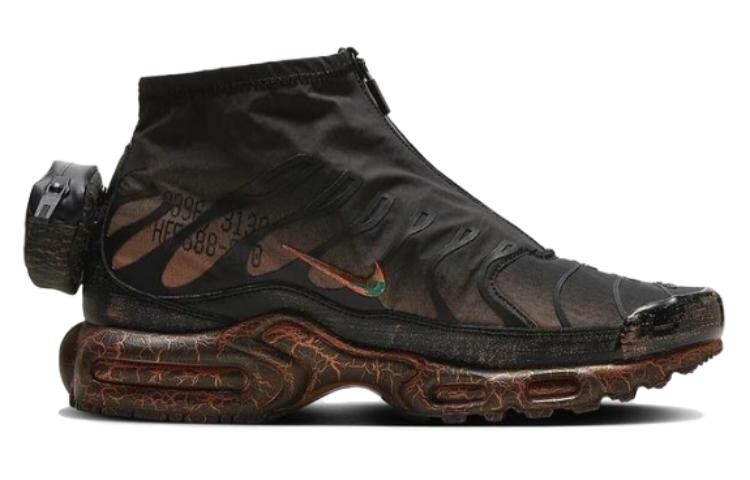Кроссовки Air Max Plus мужские средней высоты, черный/серый Nike — фото 2