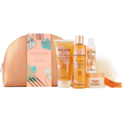 

Sanctuary Spa Uplifting Moments Travel Wash Bag Vegan Beauty Подарочный набор для женщин