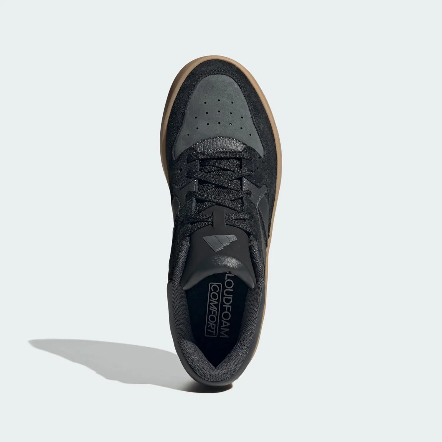 Кроссовки Adidas Court 24 с черным кожаным верхом — фото 3