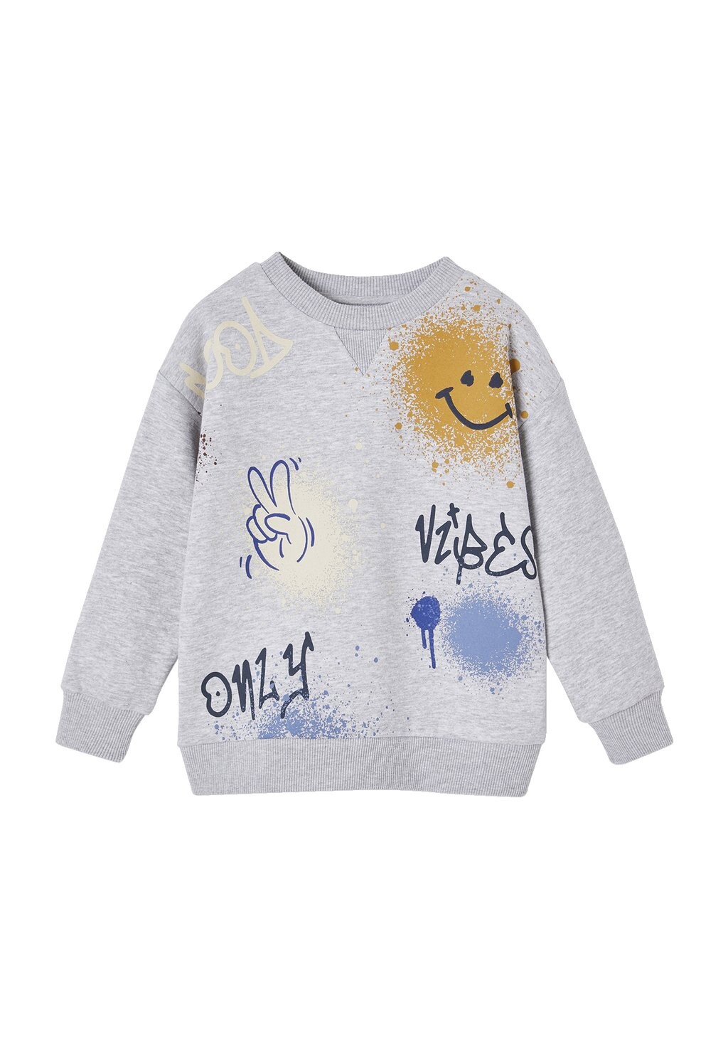 

Толстовка MIT GRAFFITI-PRINT Vertbaudet, серый