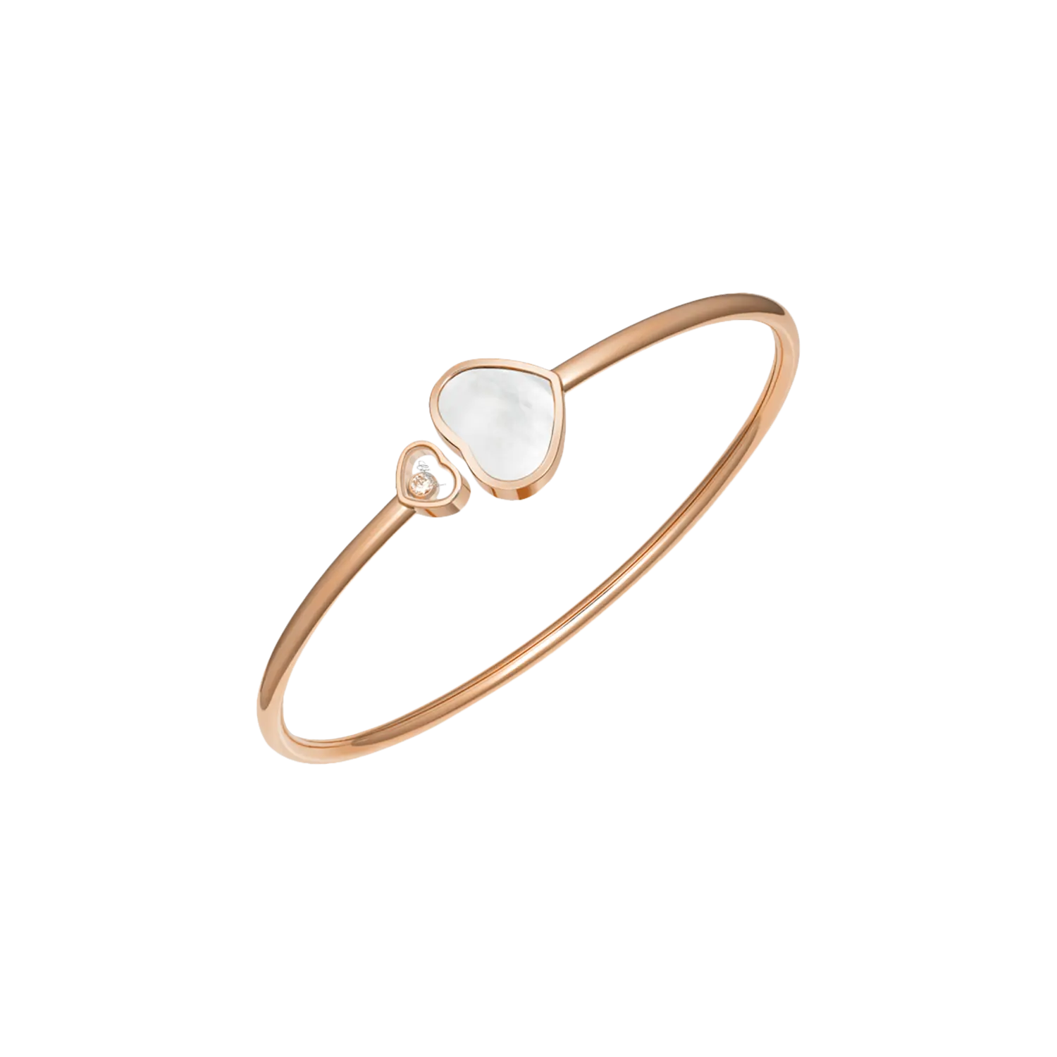 

Браслет Chopard Happy hearts из розового золота с бриллиантами и перламутром