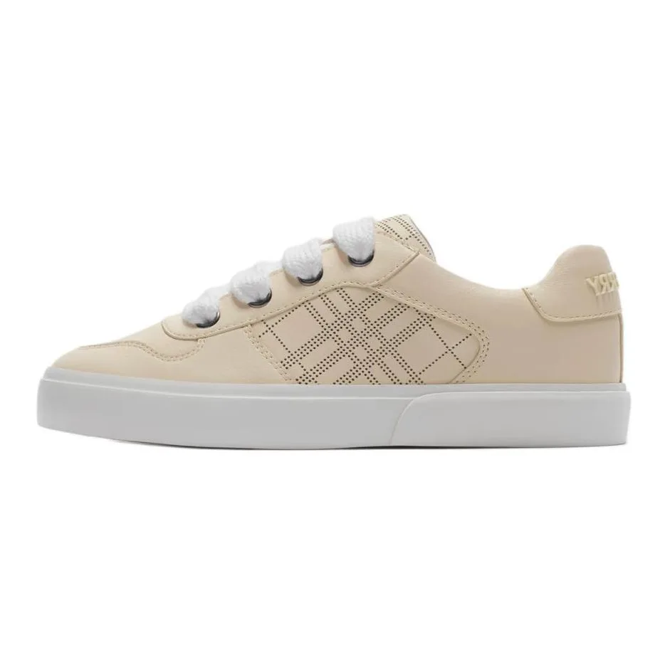 Детские скейтерские кроссовки low top light umber Burberry, Original Shoe Box Included