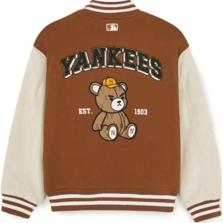 Куртка бейсбольная brown для детей 3-7 лет MLB KIDS — фото 3