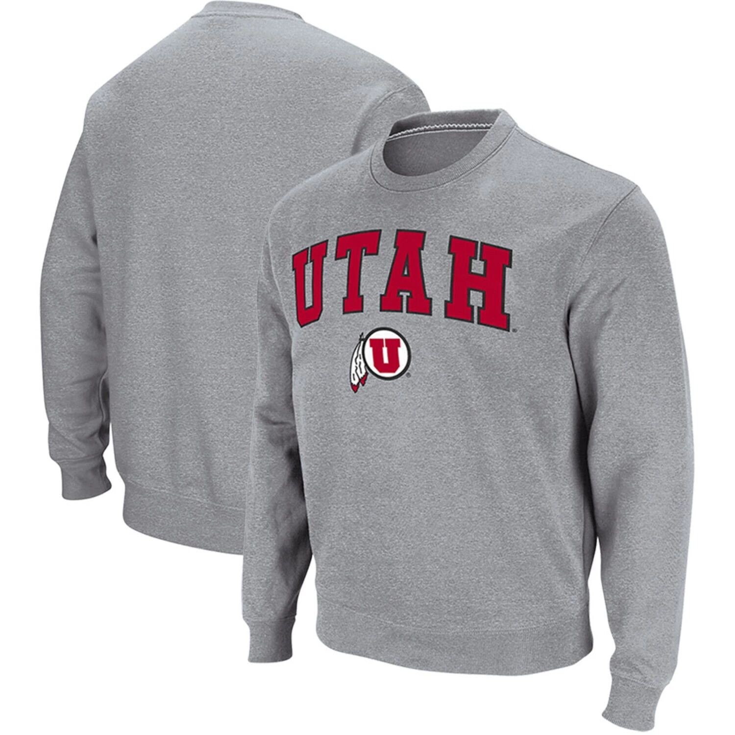 

Мужской твиловый пуловер с принтом "Watah Utes Arch & Logo Tackle" серого цвета Utah Utes Colosseum, Серый, Мужской твиловый пуловер с принтом "Watah Utes Arch & Logo Tackle" серого цвета Utah Utes Colosseum