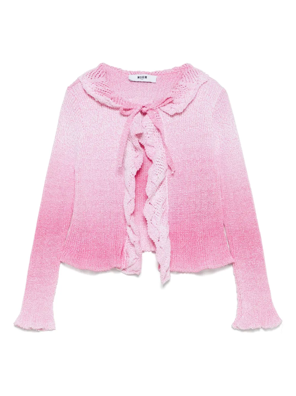 

Кардиган с эффектом омбре MSGM Kids, розовый