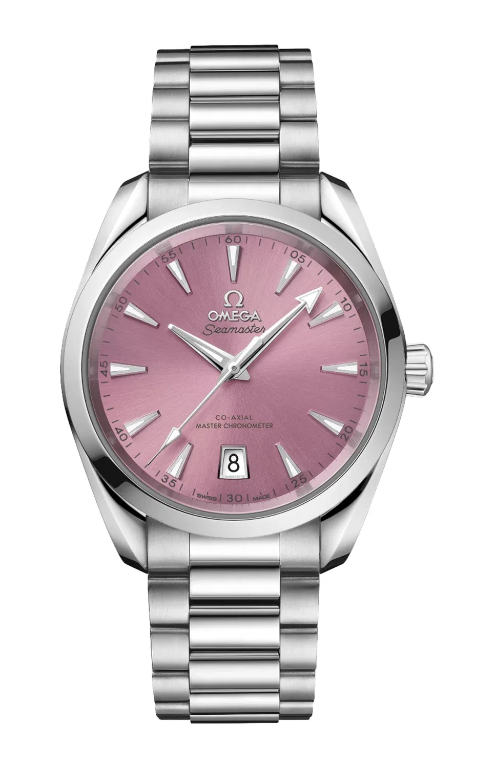 СИМАСТЕР АКВА ТЕРРА ШЕЙДС 38 ММ, СТАЛЬ НА СТАЛИ - 220.10.38.20.10.005 OMEGA, золотой