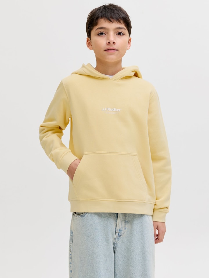 JACK & JONES Junior Толстовка с капюшоном JJESOHO SWEAT HOOD JNR на солнце — фото 2