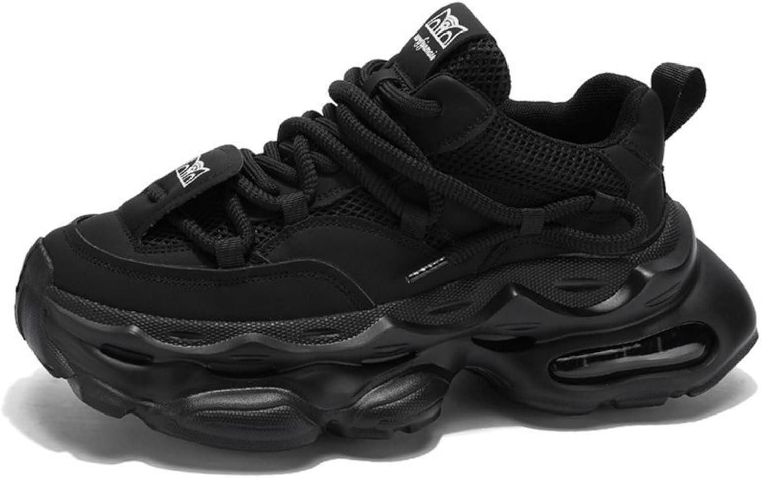 

Кроссовки MACEFIL Fashion Chunky Dad для мужчин и женщин, удобные, дышащие, легкие, для прогулок и активного отдыха, черный