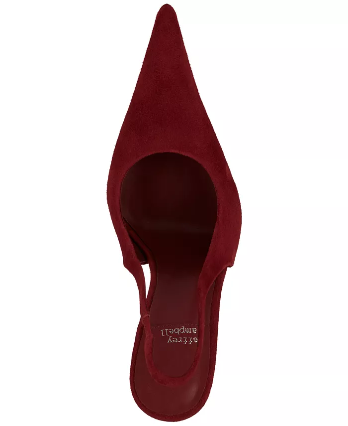 Туфли-лодочки You-Wish с острым носом и ремешком на пятке Jeffrey Campbell, красный — фото 4